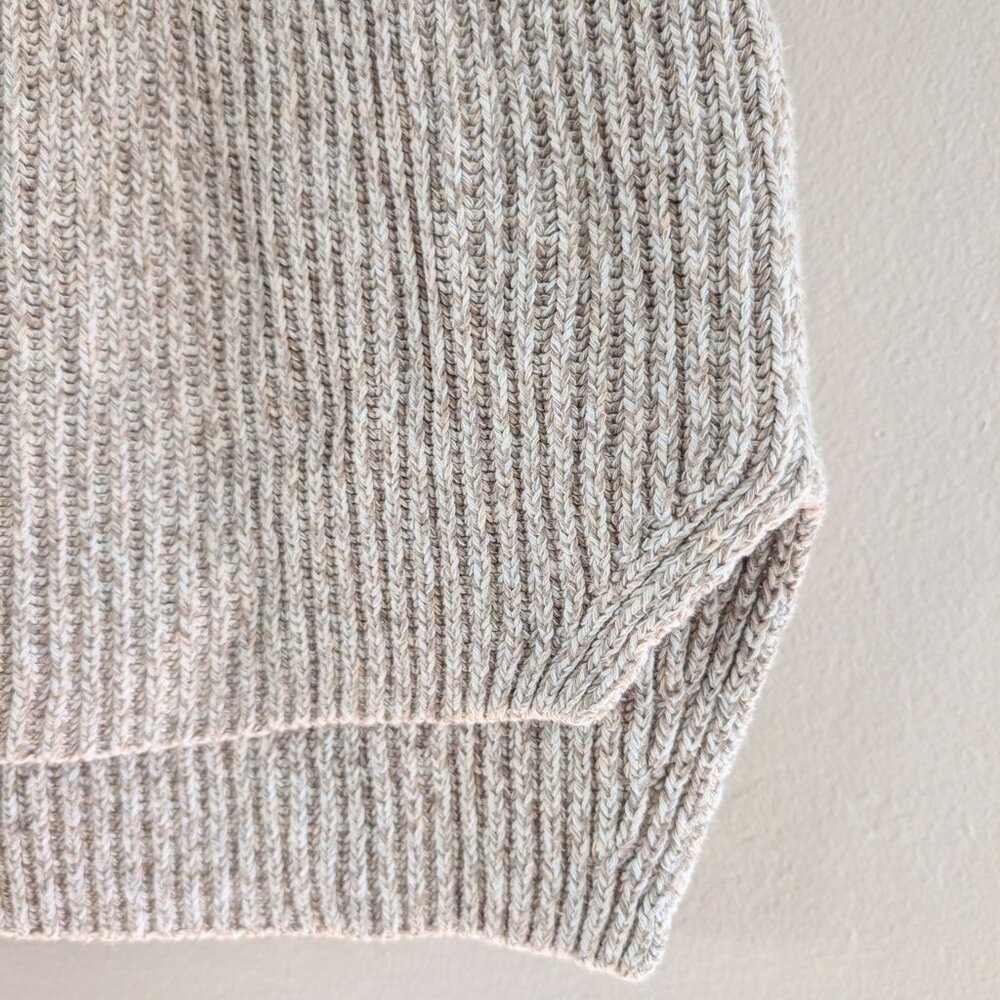 Madewell Sleeveless Sweater Oatmeal Chunky Preppy Modern Minimalist Womens S - Picture 7 of 12